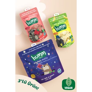 Organik Vegan Puf & Meyveli Mini Küpler Atıştırmalık Paketi - 3 Adet (3 Çeşit)