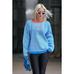 Mavi Oversize Kadın Kazak MG1251