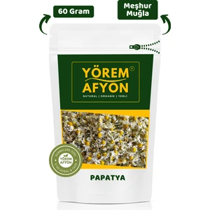 Yörem Afyon Meşhur Muğla Güneşte Kurutulmuş Kokulu Kuru Mayıs Papatyası, Koyun Gözü, Alababa | 60gr.