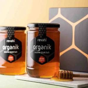 2'li Organik Polifloralı Süzme Çiçek Balı (850Gr)