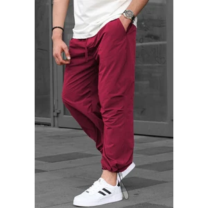 Bordo Regular Fit Erkek Paraşüt Pantolon 6504
