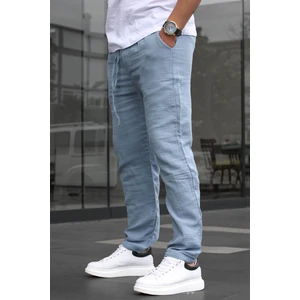 Indigo Müslin Kumaş Erkek Basic Pantolon 6507