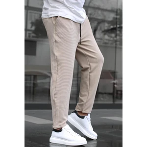 Bej Basic Waffle Kumaş Erkek Pantolon 6509