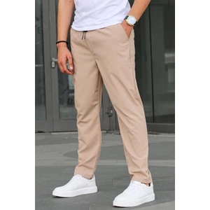 Paraşüt Kumaş Bej Basic Erkek Pantolon 6513