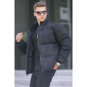 Siyah Nubuk Erkek Şişme Mont 6802