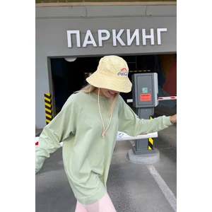 Mint Yeşili Basic Bisiklet Yaka Kadın Sweatshirt MG1676
