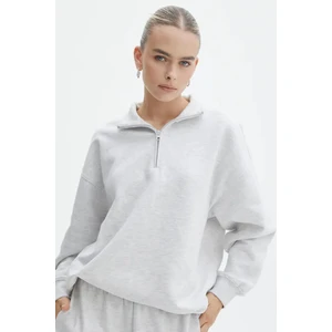 Grimelanj Fermuar Detaylı Oversize Sweatshirt MG1933