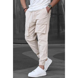 Bej Kargo Cep Erkek Jogger Pantolon 6812