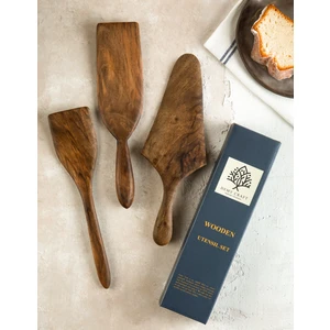 Demy Craft Ceviz Ağacı 3 Parça Spatula Seti 30 Cm.