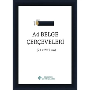 A4 Çerçeve   22mm Pvc (Renk: Siyah)