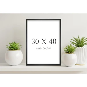 Siyah Renk 30 x 40 cm  1 Adet Boş Çerçeve
