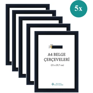 As Ticaret A4 Çerçeve   22mm 5'Li Paket (Renk:Lacivert)