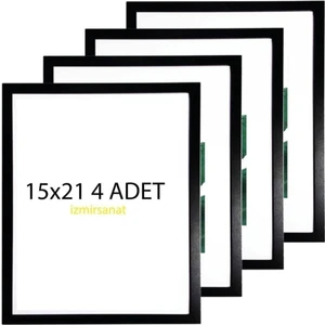 4 Adet 15 x 21 Fotoğraf Çerçevesi Ayaklı Model Yatay Dikey Kullanıma Uygun