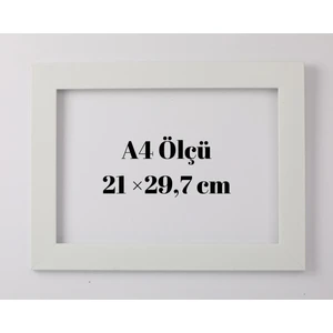Standart A4 Çerçeve 21  x  29,7  cm  Iç Ölçü.Pvc Camlı 30 Mm Çerçeve