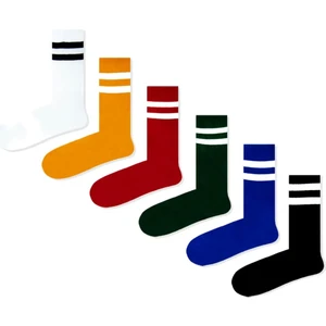 Limmon Store 6'lı Rengarenk Uzun Konç Atletik Çorap Set