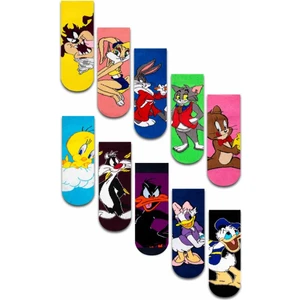 Limmon Store 10'lu Çizgi Film Patik Çorap Set