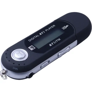 Siyah Mini USB 4 GB Mp3 Müzik Çalar Dijital LCD Ekran Desteği 32G Tf Kart Fm Radyo Fm Fonksiyonlu Taşınabilir Mp3 Çalar (Yurt Dışından)
