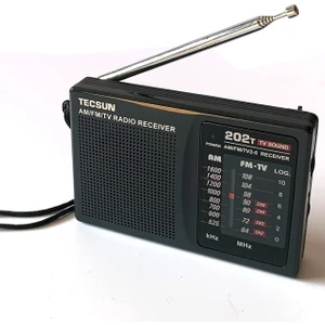 Siyah Orijinal Tecsun R-202T Am/fm/tv Cep Radyo Alıcısı Dahili Hoparlör Internet Taşınabilir Radyo Fm/fm/tv Cep Retro Radyo (Yurt Dışından)