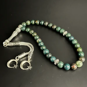 Kan Taşı 8mm 33LÜK Doğal Taş Tesbih