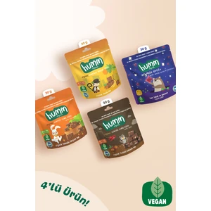 Organik Vegan Puf & Glutensiz Kek Atıştırmalık Paketi - 4 Adet (4 Çeşit)