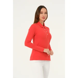 Mswkadın Regular Fit Yavru Ağzı Uzun Kollu Polo