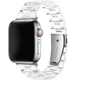 Cool Cold Apple Watch(42/44/45/46/49 Mm)Seri Ultra 1/2 10 9 8 7 6 Se 5 4 3 2 Pimli Ayarlanabilir Doğal Reçine Kordon