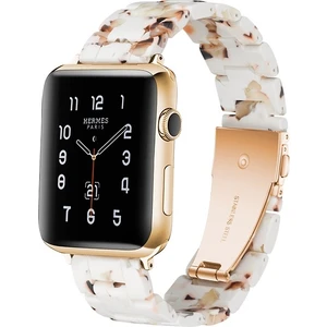 Cool Cold Apple Watch(42/44/45/46/49 Mm)Seri Ultra 1/2 10 9 8 7 6 Se 5 4 Pimli Ayarlanabilir Doğal Reçine Kordon