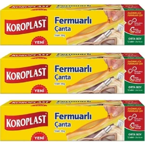 Fermuarlı Çanta Orta Boy 20 X18 cm 36 Lı