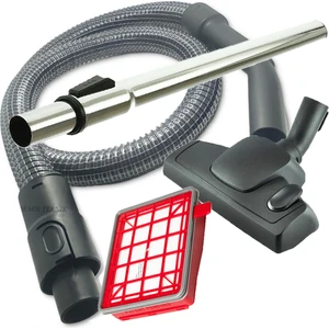 Demir Teknik Fakir Veyron Turbo Xl Elektrikli Süpürge Çelik Telli Hortum Teleskopik Boru Filtre Emici Başlık Seti