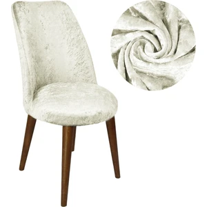 Riselerhome Kadife Sandalye Kılıfı Retro Oval Sandalye Örtüsü Sandalye Koruma Tekli