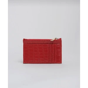 Kroko Desen Fermuar Cep Bölümlü Kadın Kartlık