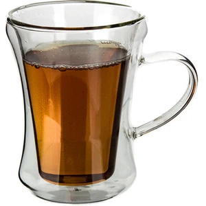 Cıft Cidarlı Cam Bardak 300 ml