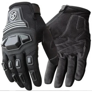 Motosiklet Eldiveni Neopren Kumaş Full Korumalı Siyah Motor Eldiveni