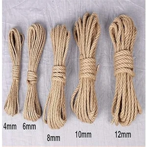 Ünal File Jüt Halat Kendir Ip Hasır Ip Urgan 3-5mm 6 – 8 mm 10 mm 12 Jüt Kendir Halat