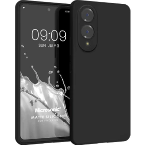 Matte Silicone Vivo Y17S Kılıf Siyah
