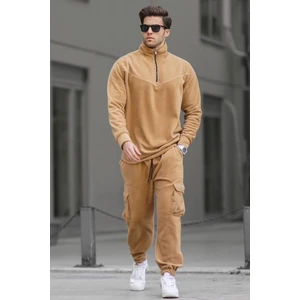 Hardal Fermuar Yaka Polar Erkek Eşofman Takımı 5931