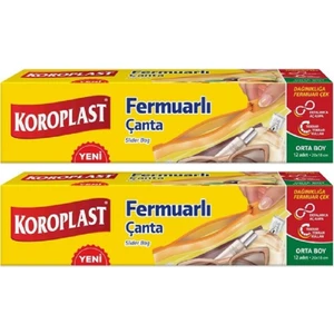 Fermuarlı Çanta Orta Boy 20 X18 cm 12 Li x 2 Paket