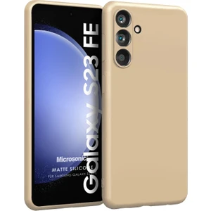 Matte Silicone Samsung Galaxy S23 Fe Kılıf Gold
