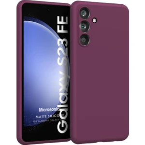 Matte Silicone Samsung Galaxy S23 Fe Kılıf Mor