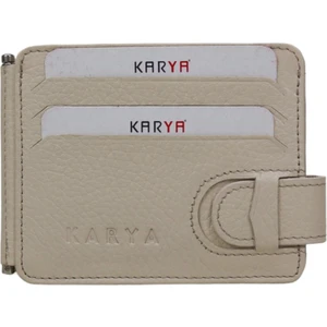 Karya Deri Hakiki Deri Para Maşalı  Kartlık Cüzdan 0044