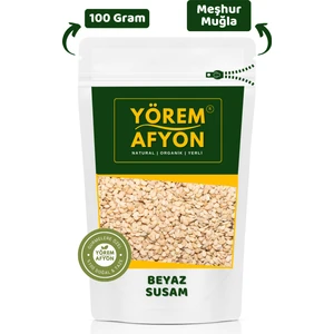 Yörem Afyon Meşhur Muğla Ula Yerli Mahsul Gökova Çiğ Beyaz Susam, Küncü | 100gr.
