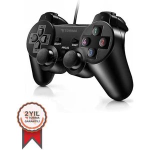 Siyah Oyun Kolu Analog USB Oyun Kolu Joystick Pc Oyun Kolu Gamepad Konsol