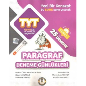 Sure Yayınları TYT Paragraf 25 Li Deneme Günlükleri Süre Yayınları