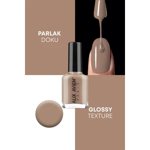 Alix Avien Bej Nude Oje 50 - Yüksek Pigmentli Uzun Süreli Kalıcılık Hızlı Kuruma - Nail Lacquer 50