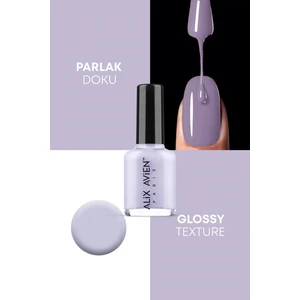 Alix Avien Lavanta Gri Oje 70 - Yüksek Pigmentli Uzun Süreli Kalıcılık Hızlı Kuruma - Nail Lacquer 70