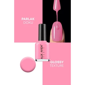 Alix Avien Pembe Oje 60 - Yüksek Pigmentli Uzun Süreli Kalıcılık Hızlı Kuruma - Nail Lacquer 60