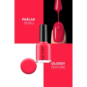Alix Avien Narçiçeği Kırmızı Oje 13  - Yüksek Pigmentli Uzun Süreli Kalıcılık Hızlı Kuruma - Nail Lacquer 13