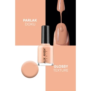 Alix Avien Nude Oje 08 - Yüksek Pigmenttli Uzun Süreli Kalıcılık Hızlı Kuruma - Nail Lacquer 08