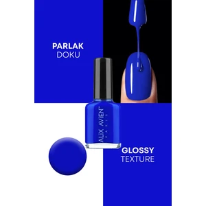 Alix Avien Koyu Mavi Oje 24  - Yüksek Pigmentli Uzun Süreli Kalıcılık Hızlı Kuruma - Nail Lacquer 24