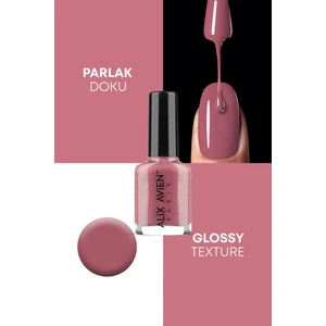 Alix Avien Nude Pembe Oje 84 - Yüksek Pigmentli Uzun Süreli Kalıcılık Hızlı Kuruma - Nail Lacquer 84